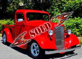 Right front 1936 Chevrolet Custom Truck